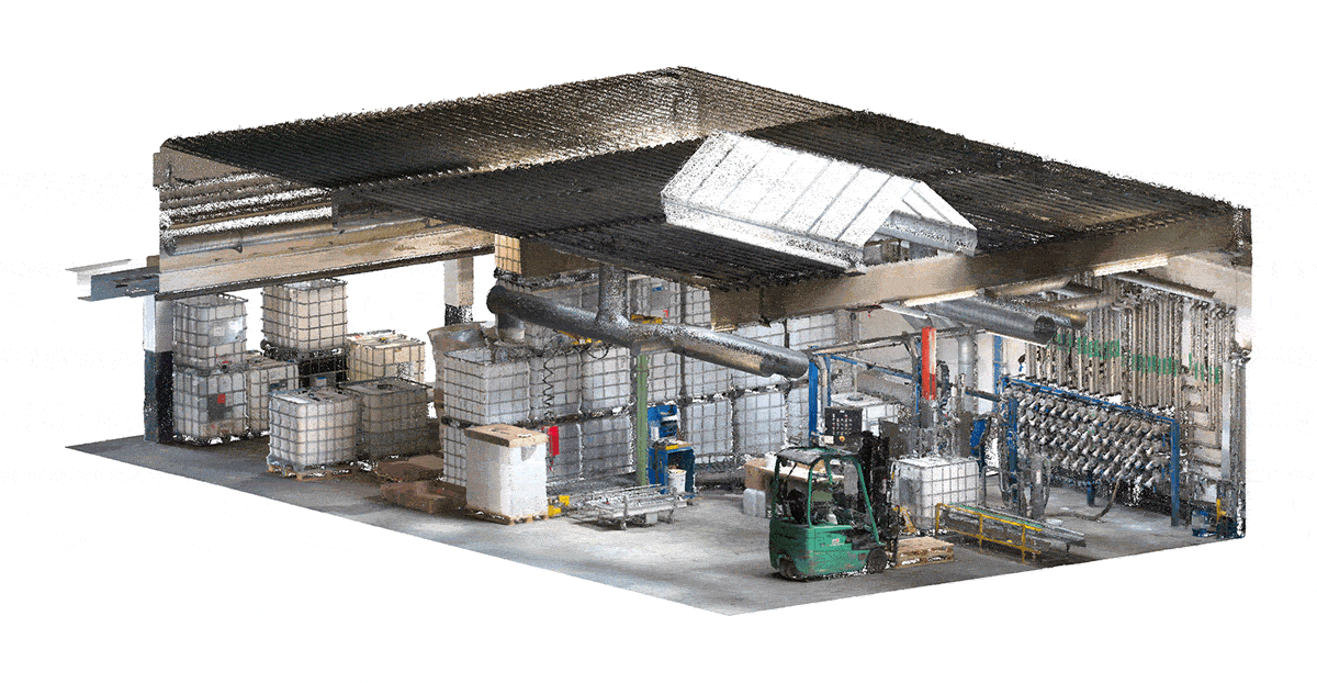 Beton-Architektur eines Bauwerks