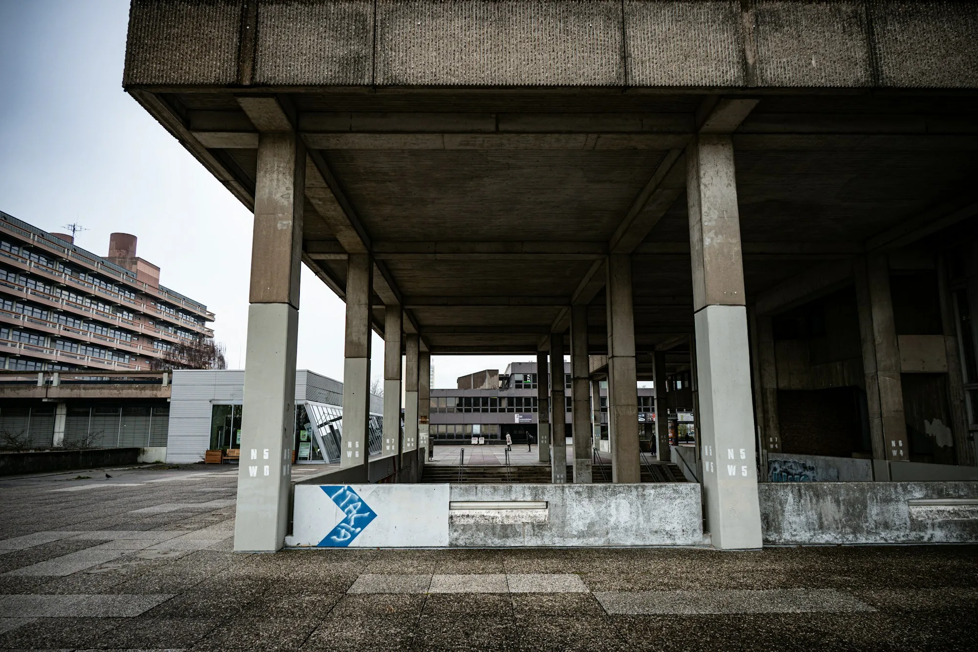 Beton-Architektur eines Bauwerks
