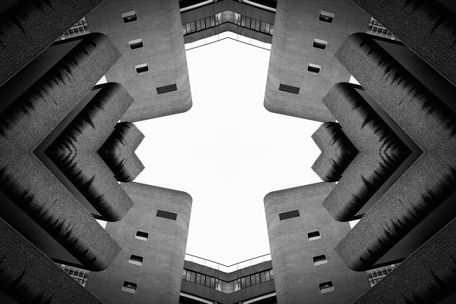 Beton-Architektur eines Bauwerks