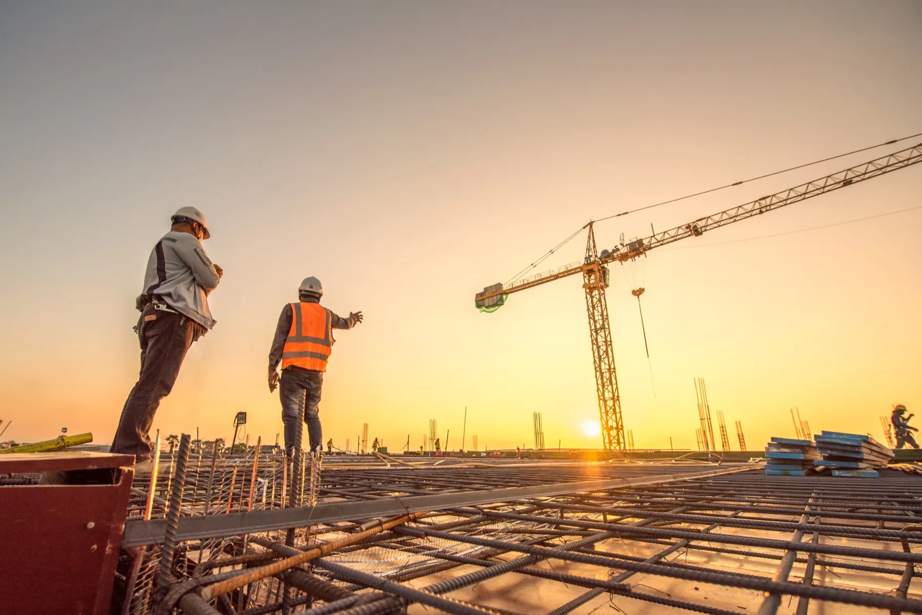 Bauleitung und Bauüberwachung auf einer Baustelle durch Bau Consulting Walter